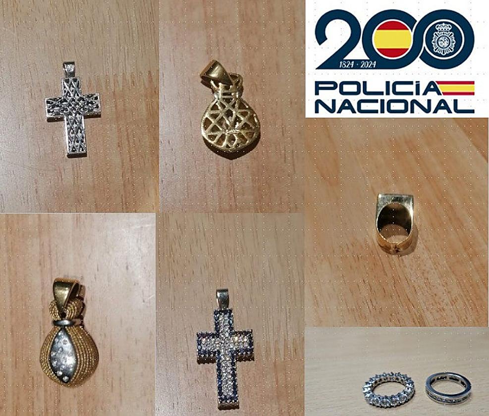 Joyas robadas en Castellón.