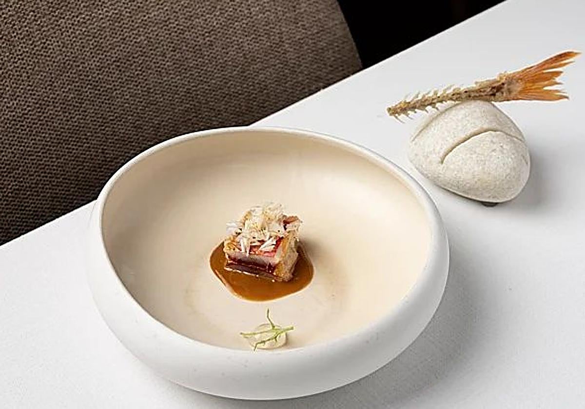 Plato del restaurante Simposio.