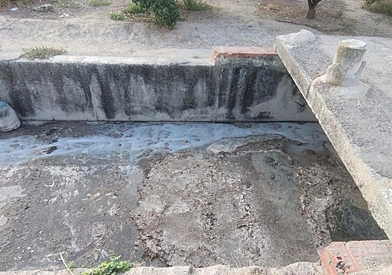 Estado del barranco.