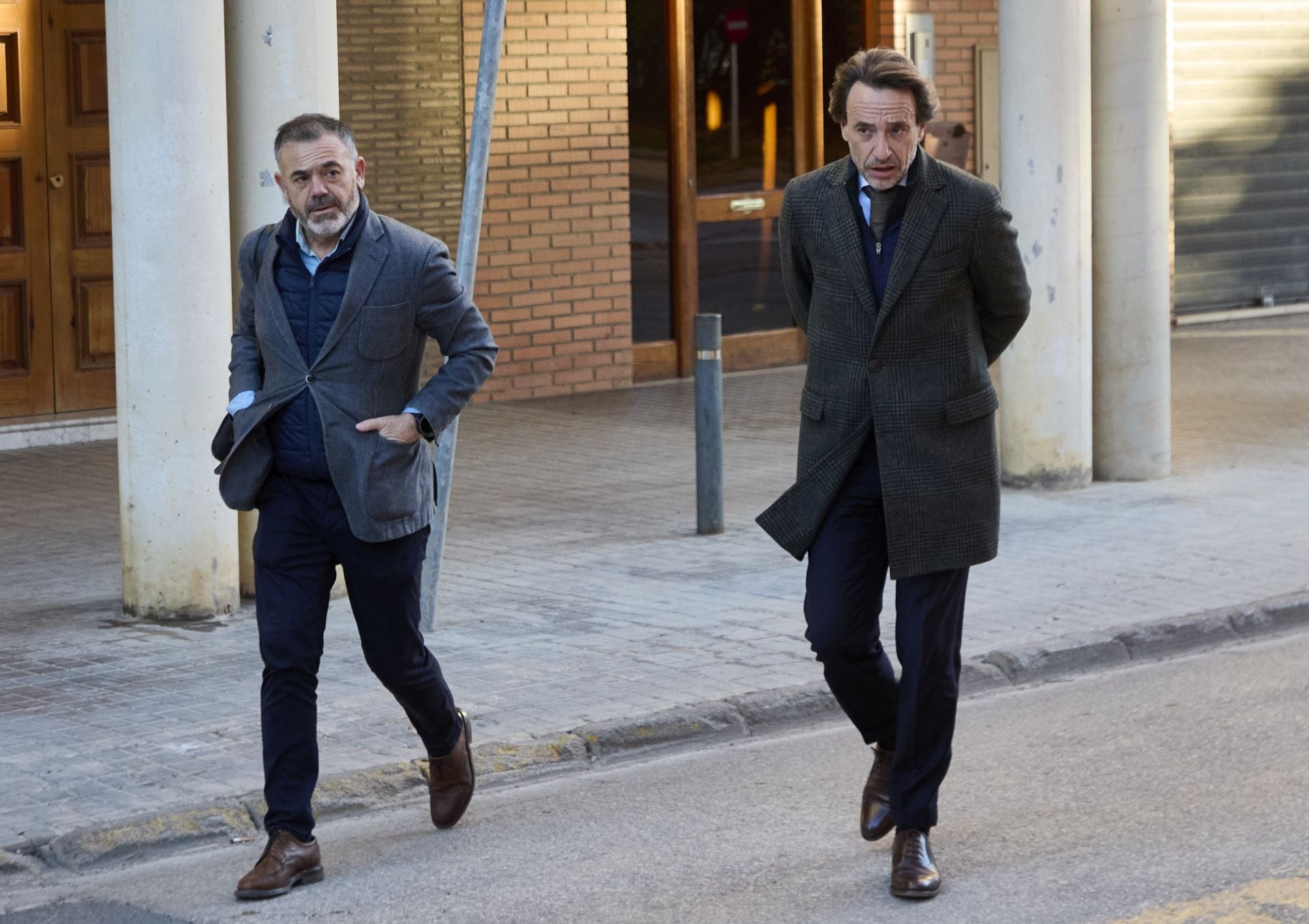 Fotos del jefe de gabinete de Mazón llegando a su llegada a los juzgados de Catarroja