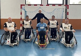 Miembros de la plantilla antes de un partido