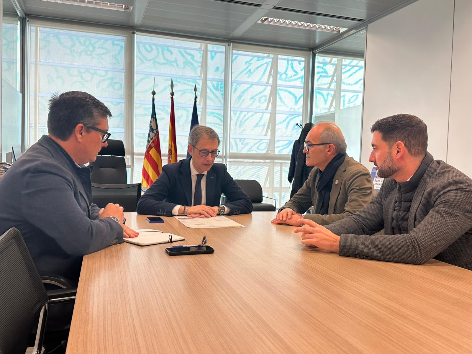 Un momento de la reunión.