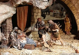 Puerto de El Cairo, en el belén monumental de la Fundación Bancaja.