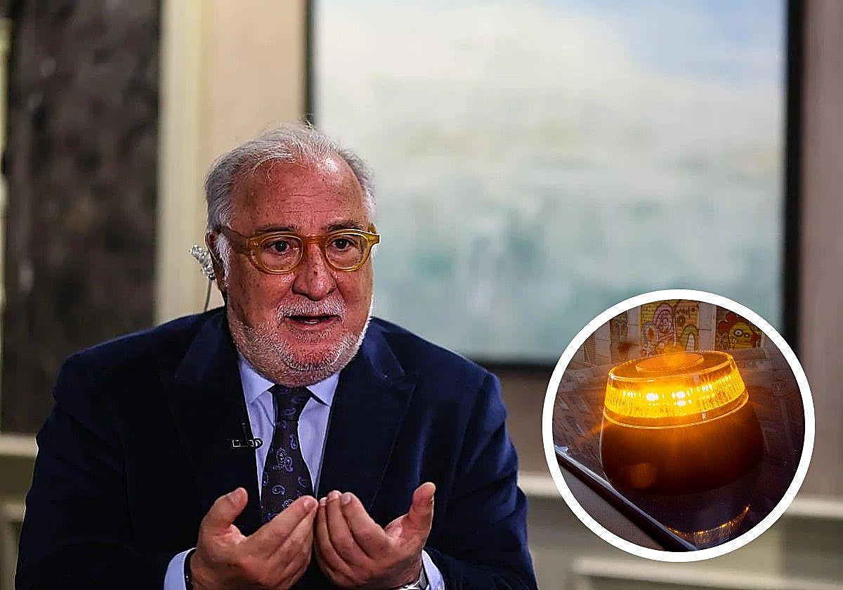 Montaje con Pere Navarro y la baliza V-16.