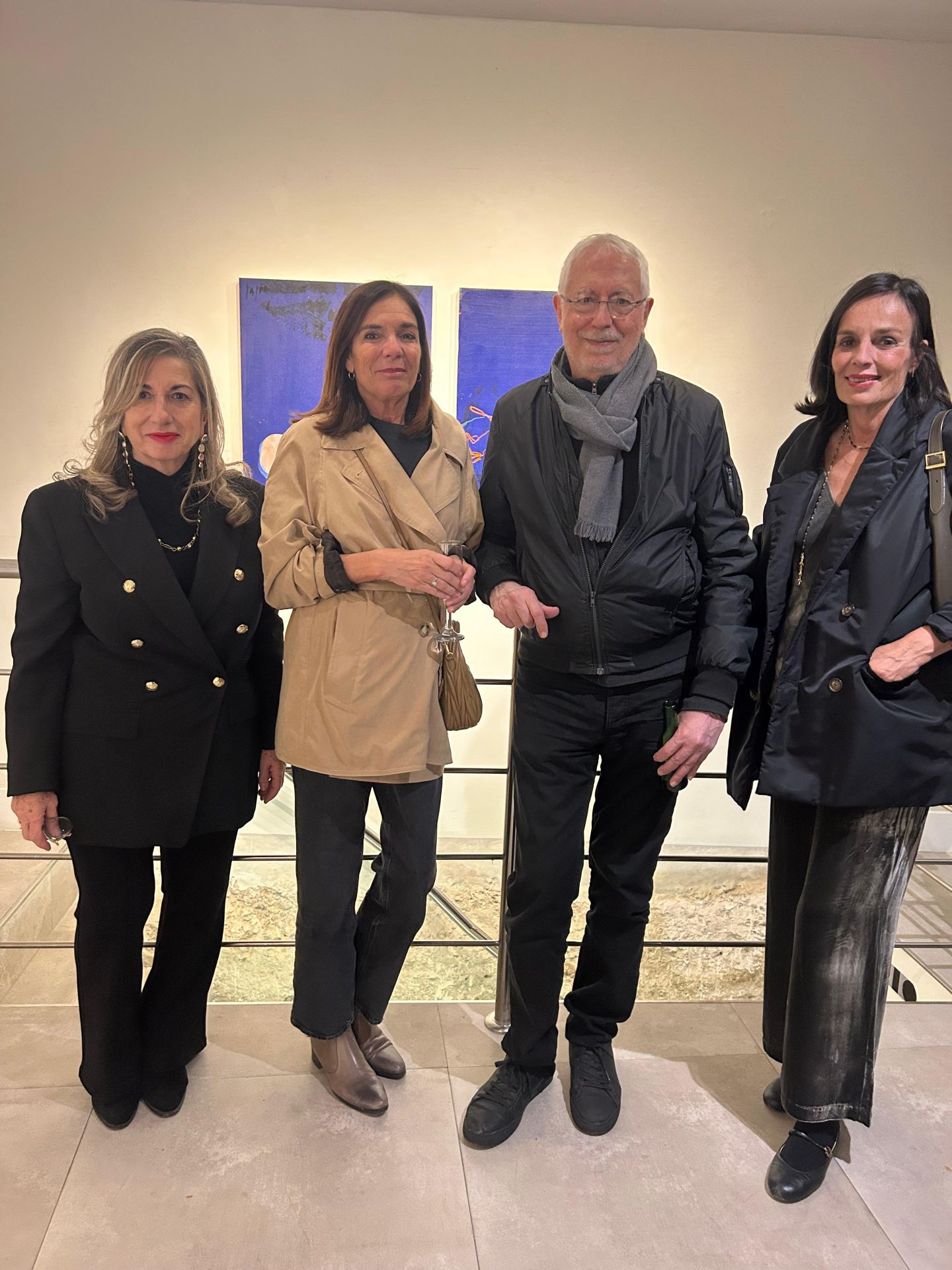 Sara Joudi, Cristina Macías, Horacio Silva y Elena Macías.