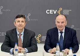 Vicente Lafuente y José Vicente Morata, durante su primer encuentro