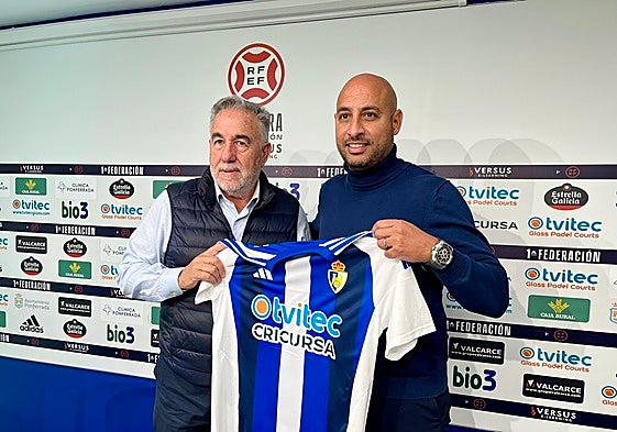 Mehdi Nafti, en su presentación en El Tolarín.