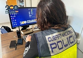 Investigadora de la Policia Nacional.