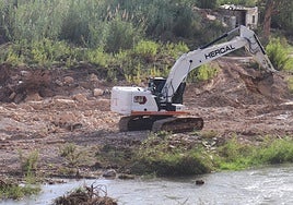 Máquinas de Tragsa trabajando en la limpieza de zonas afectadas por la dana.