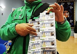 Venta de cupones de la ONCE.