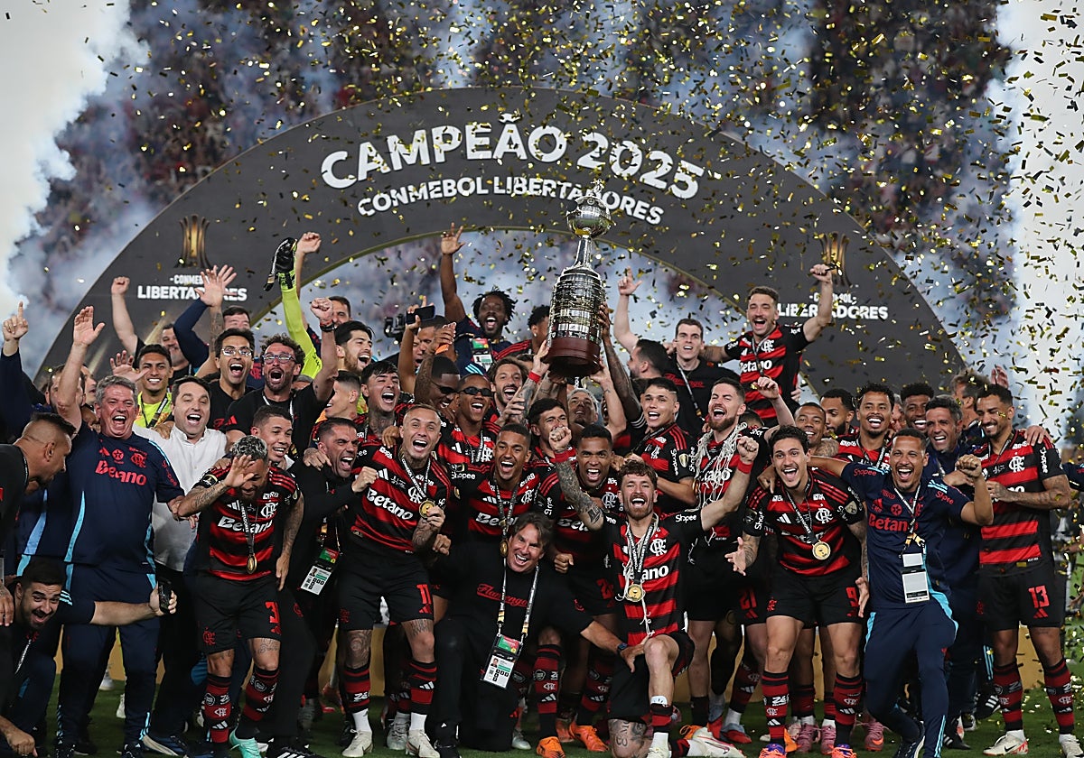 Flamengo levanta la Copa Libertadores.