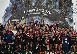 Flamengo levanta la Copa Libertadores.
