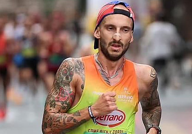 Vicente Cano, en el Medio Maratón Valencia del pasado mes de octubre.