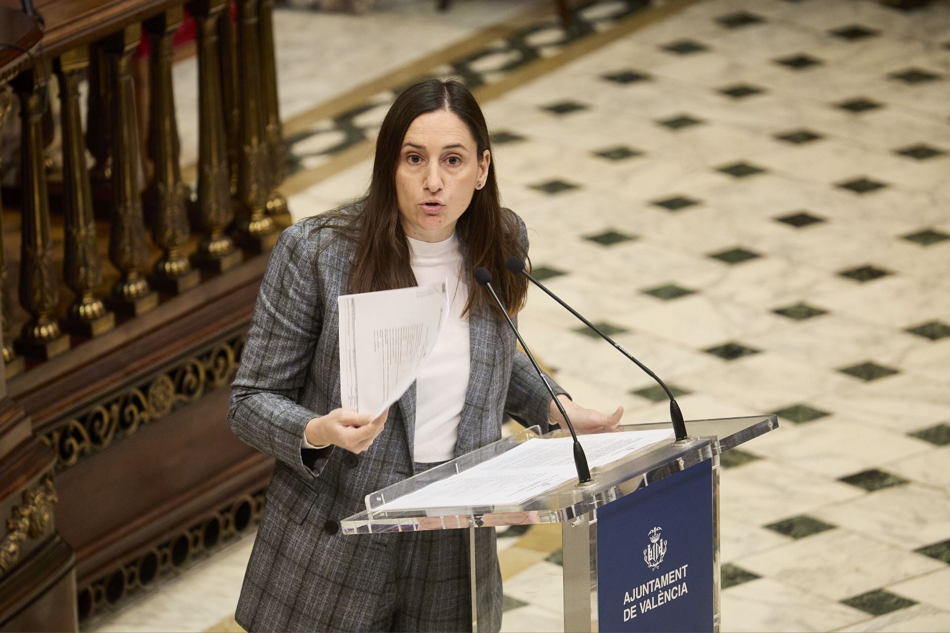 Pleno del Ayuntamiento de Valencia para debatir la implantación de la zona de bajas emisiones