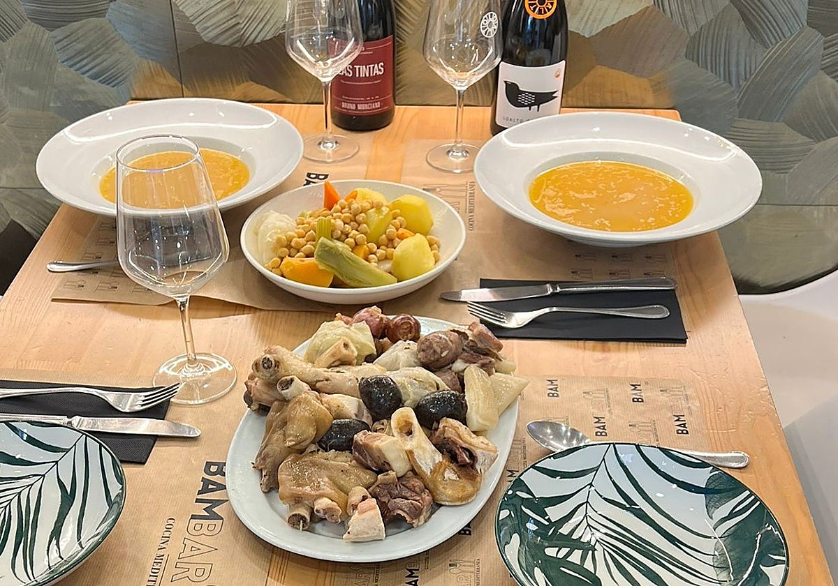 Puchero valenciano en Bambar.