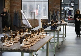 Decorado de la Ópera 'Luisa Miller' en el Palau de les Arts Reina Sofía