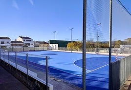 La pista de futbito renovada.