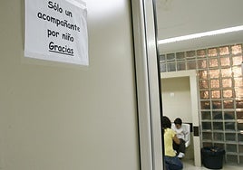 Sala de espera de un hospital.