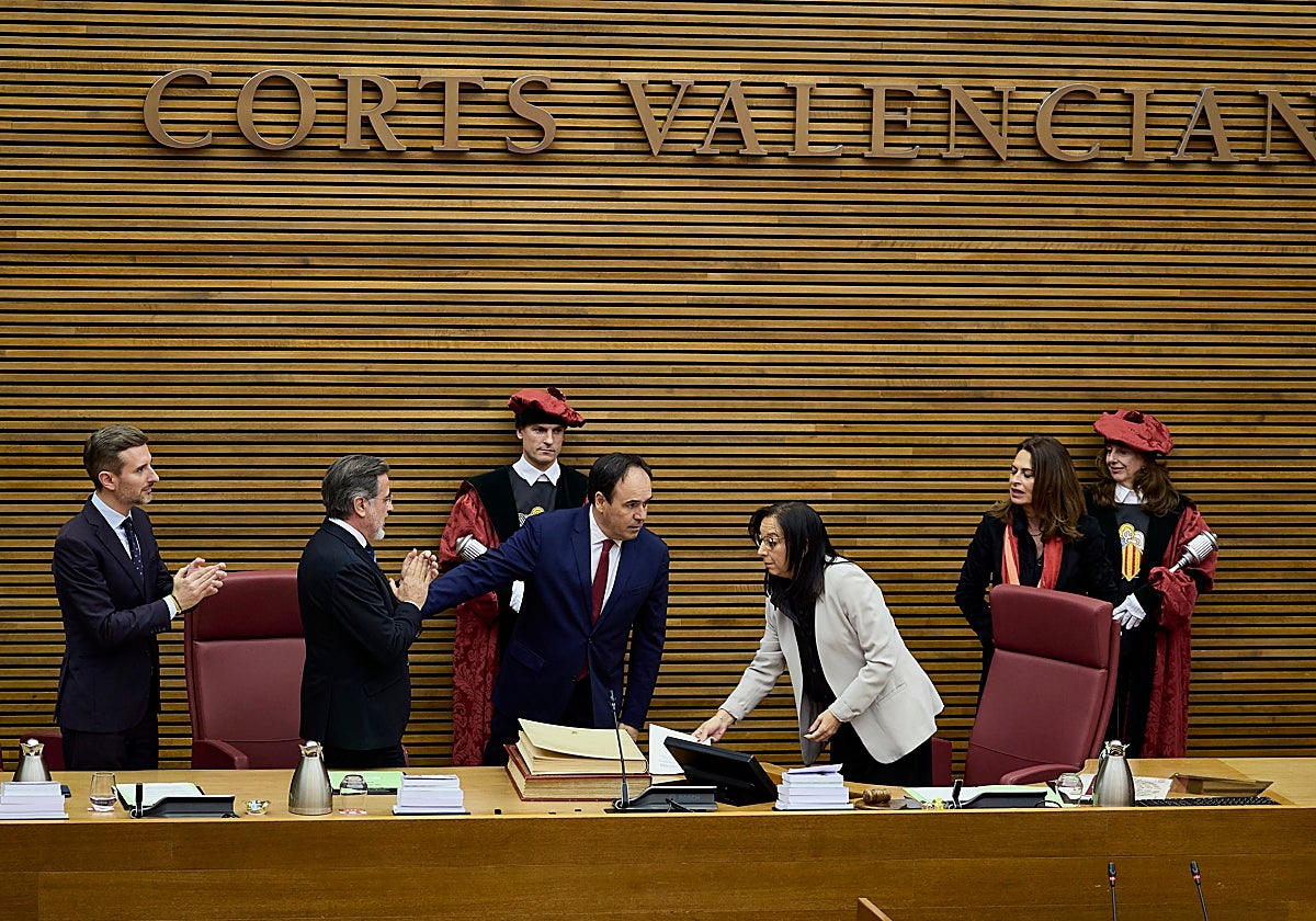 Pérez Llorca, este martes tras jurar el cargo como president de la Generalitat.