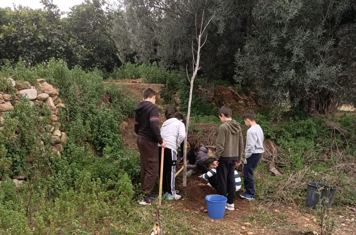 Alumnado de los colegios de Canals participan en las actividades.