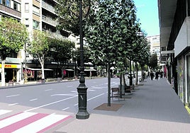 Simulación de la calle Colón cuando terminen las obras.