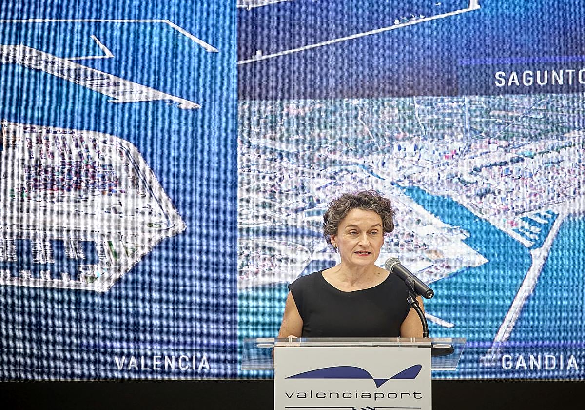 La presidenta de la Autoridad Portuaria de Valencia, Mar Chao, en diciembre de 2023.