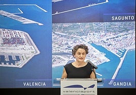 La presidenta de la Autoridad Portuaria de Valencia, Mar Chao, en diciembre de 2023.