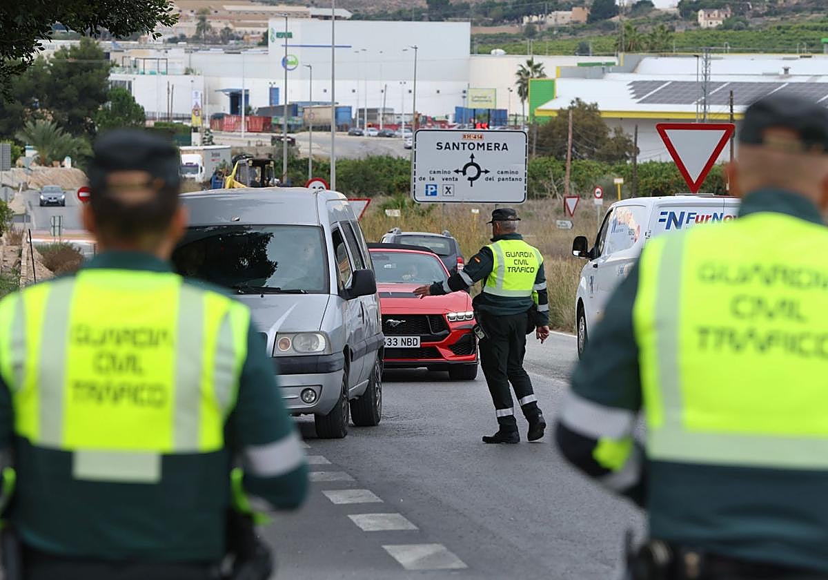 Operativo de la DGT, en una imagen de archivo.