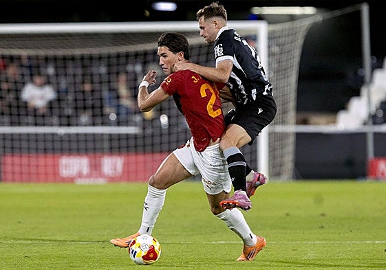 Jesús Vázquez, ante el Cartagena.