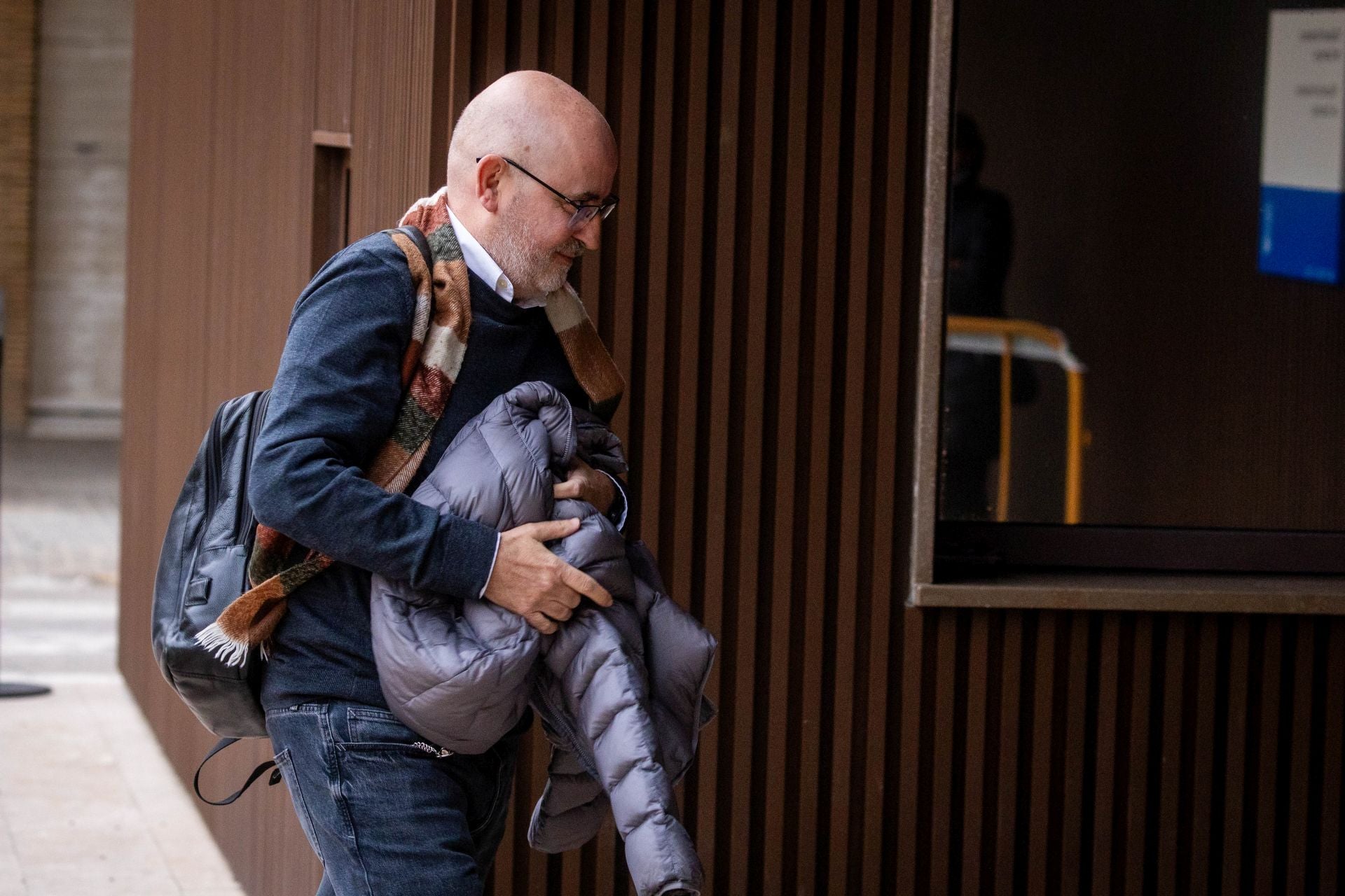 Jorge Suárez comparece ante la jueza de la dana en los juzgados de Catarroja