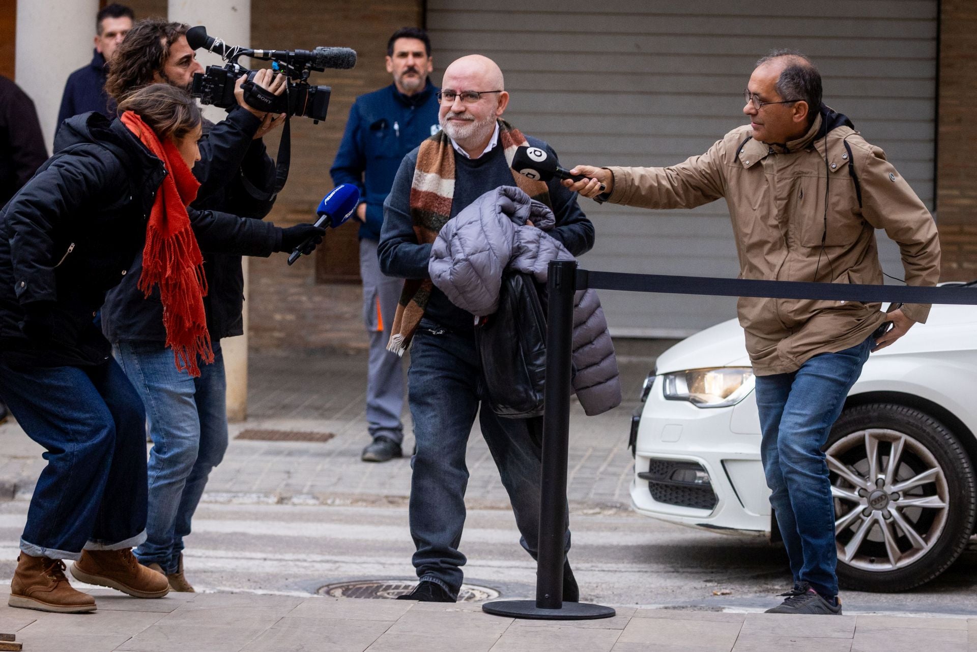 Jorge Suárez comparece ante la jueza de la dana en los juzgados de Catarroja