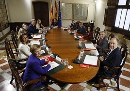 Primer pleno del Consell presidido por Pérez Llorca.