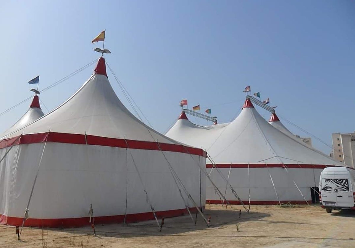 Carpas del Circ de Nadal, en Benicalap.