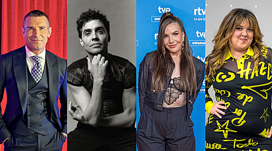 Jesús Vázquez, Javier Ambrossi, Inés Hernand y Lalachus