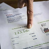 Factura de la luz en archivo de imagen