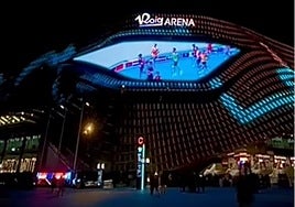 El Roig Arena se viste del Maratón Valencia.