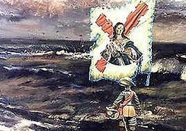 Obra 'La fe', de Augusto Ferrer-Dalmau, el pintor de batallas.