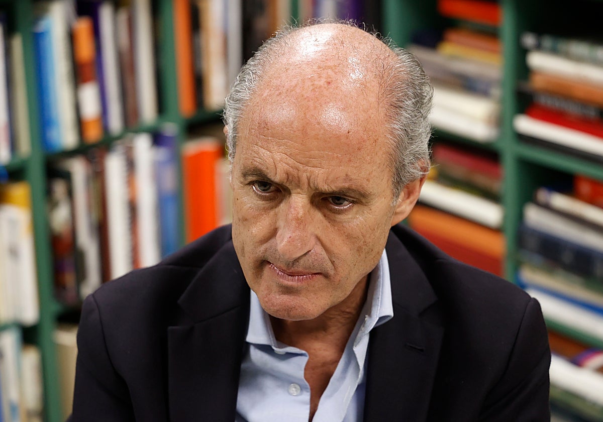 El exjefe del Consell, durante la entrevista.