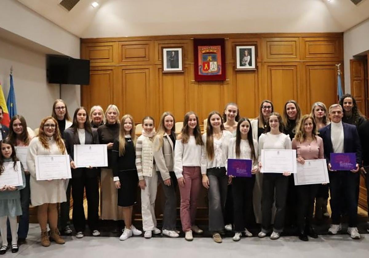 Foto de las premiadas.