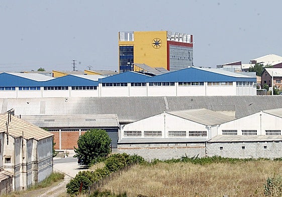 Imagen de archivo de un polígono industrial en Ontinyent.