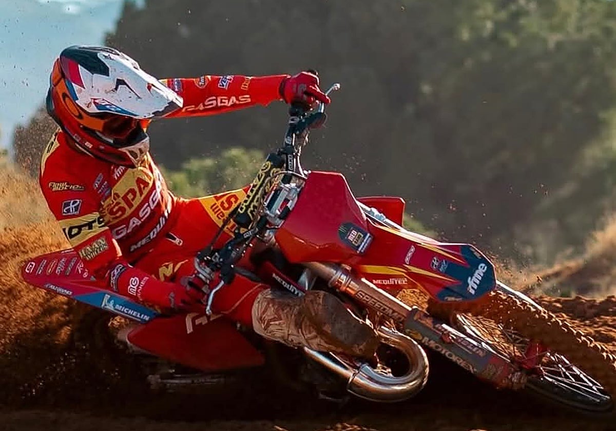 Enzo Badenas, durante una prueba.