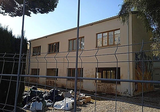 Aulas afectadas por las inundaciones en Catarroja.