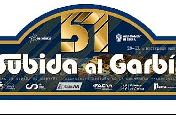 Cartel publicitario de la Subida al Garbí.