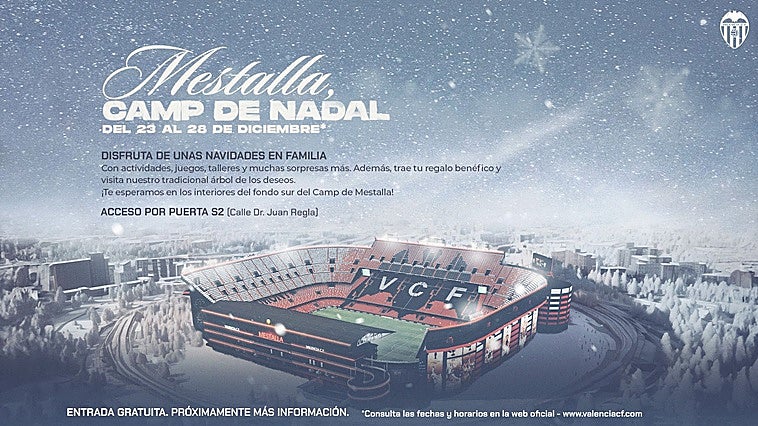 Mestalla se transforma en el Camp de Nadal