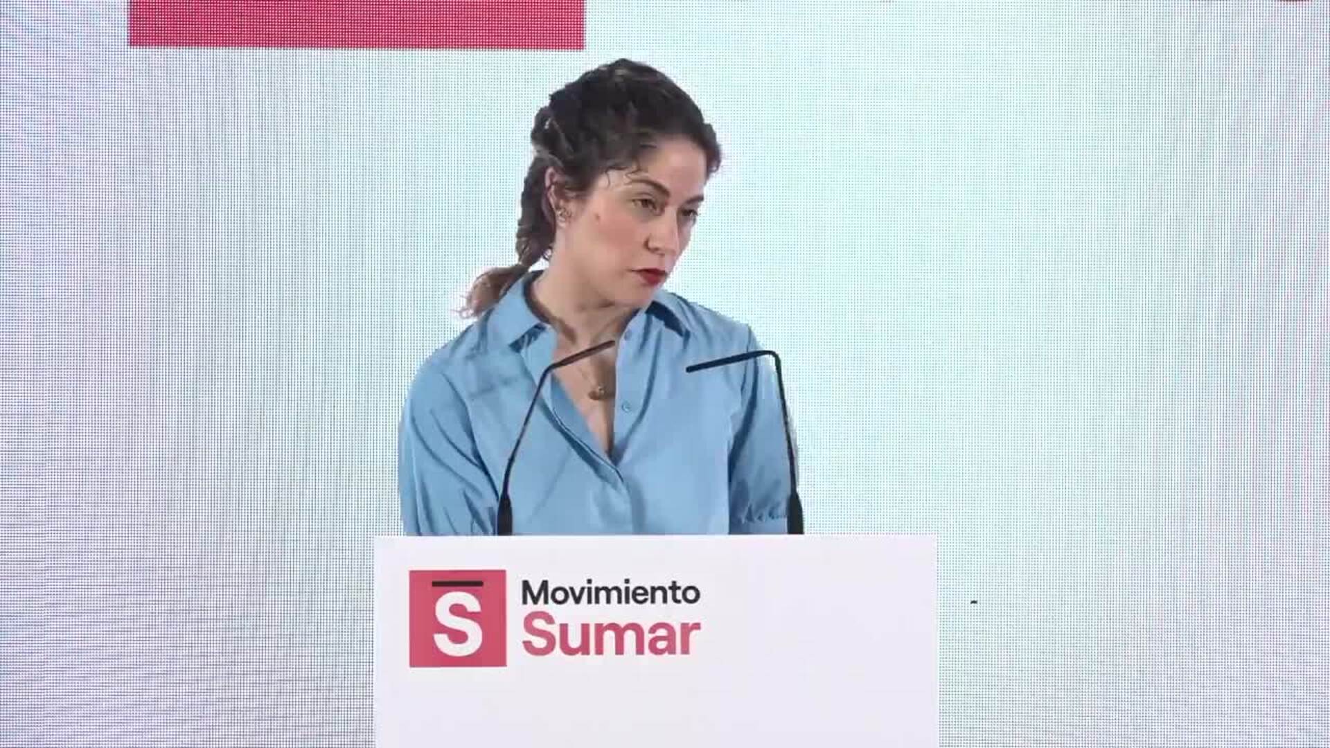 Sumar clarifica el papel de Díaz en el plano orgánico de Sumar: será coordinadora institucional