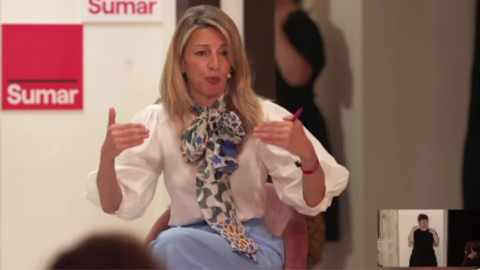 Yolanda Díaz promete "dejarse la piel" para conseguir la reducción de jornada laboral