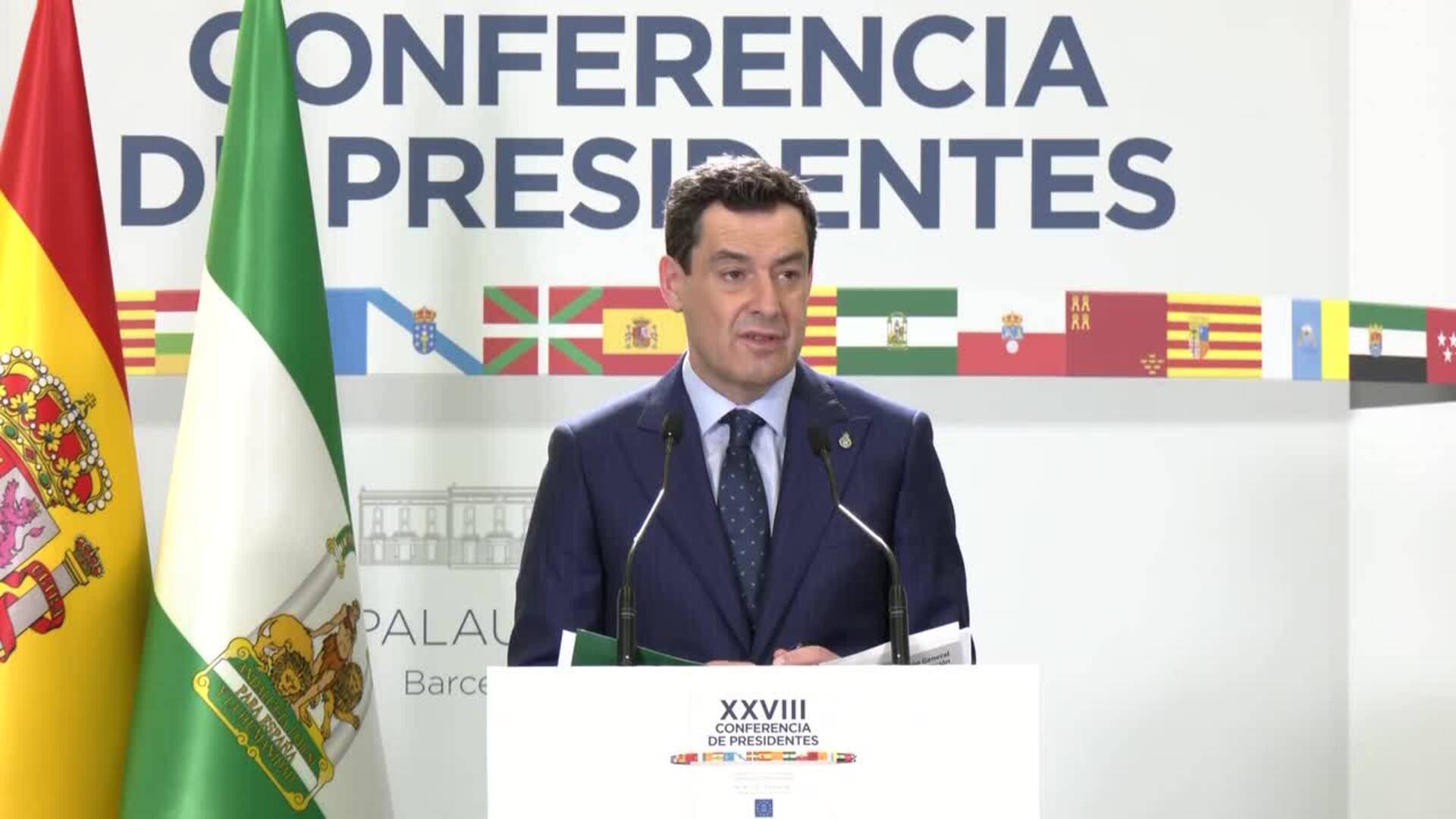 Moreno prevé que Sanchez adelantará elecciones y no teme que coincidan con las andaluzas