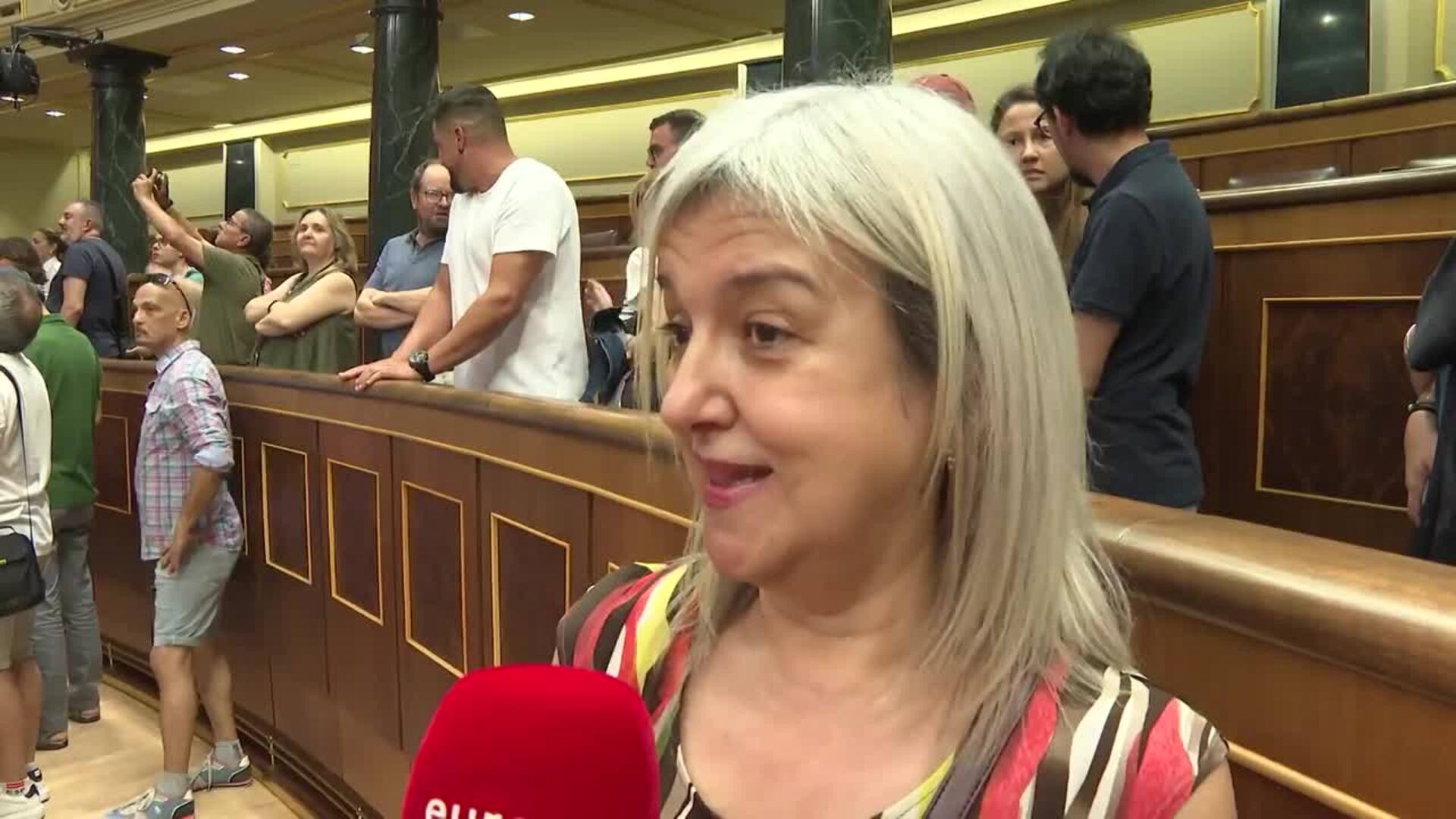 Asistentes a las jornadas de puertas abiertas en el Congreso critican la situación política
