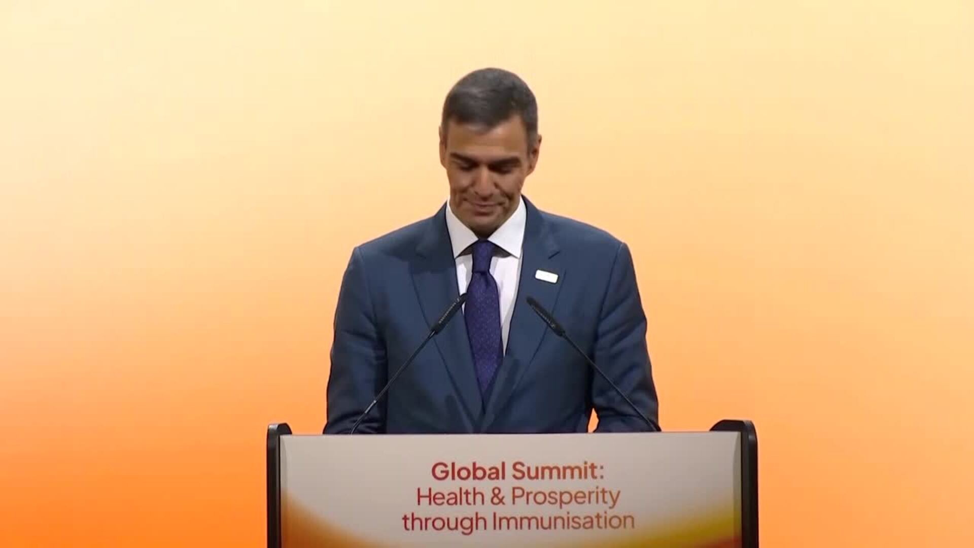 Sánchez anuncia un aumento del 30% en financiación para la Alianza de las Vacunas Gavi