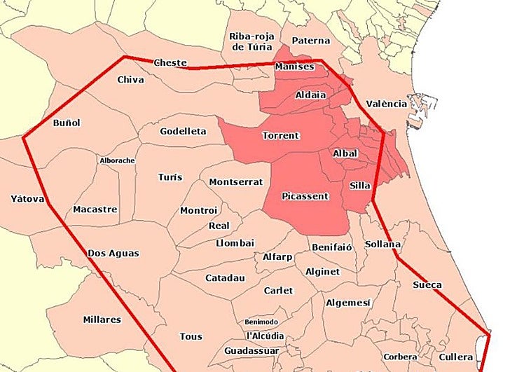 El segundo ES-Alert de la dana no se envió a Horno de Alcedo y Castellar